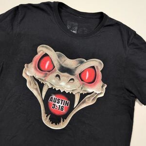 WWE Stone Cold Steve Austin 3:16 Don’t Trust Anybody Snake WWF Shirt Mens L